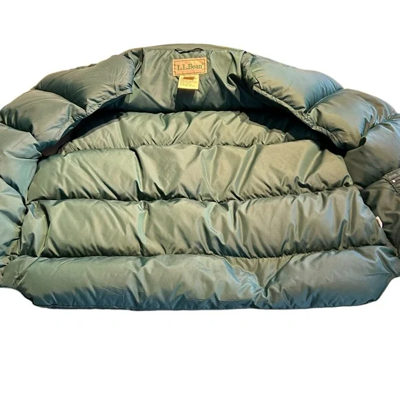 L.L. BEAN | Vintage Men’s Green Goose Down Packable Puffer - Sz Large Regular - Picture 8 of 12